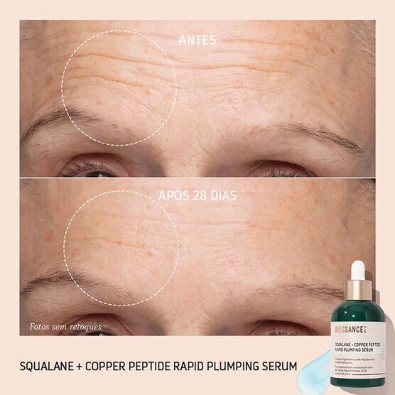 serum preenchedor com peptideos e esqualano